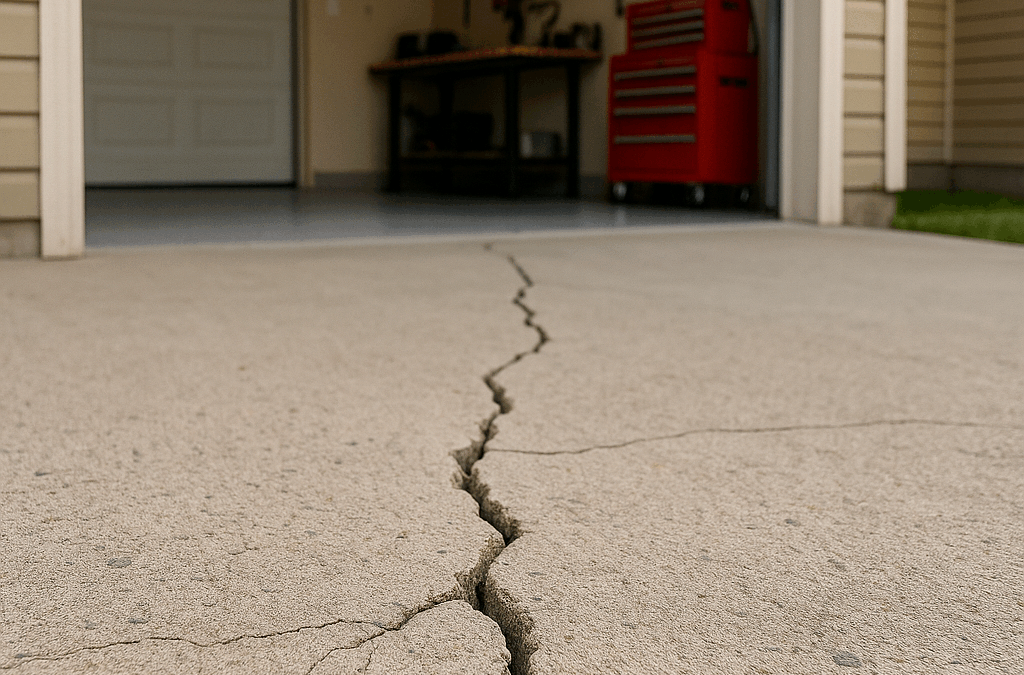 Fix garage floor cracks and maintain a beautiful appearance with titan concrete coatings