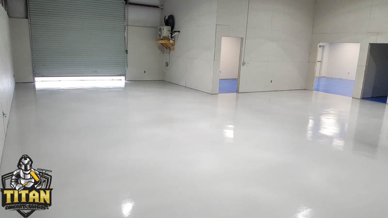 Choose from a variety of colors with a solid color concrete coating