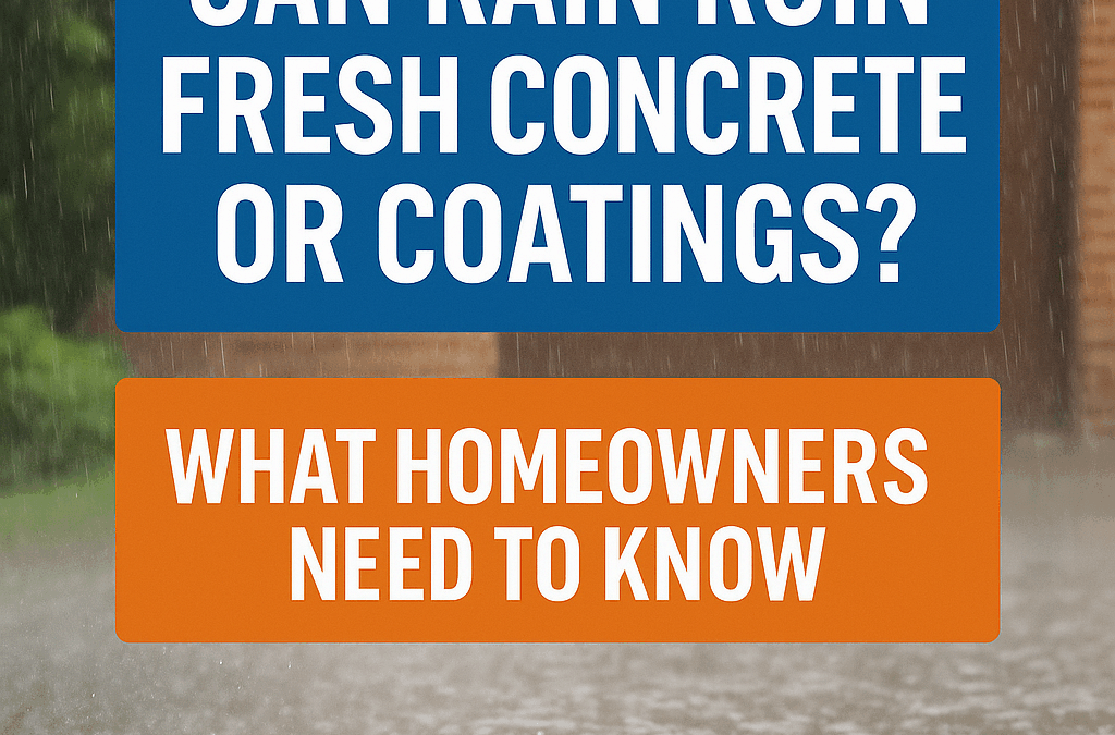 Can Rain Ruin Fresh Concrete or Coatings? What Homeowners Need to Know