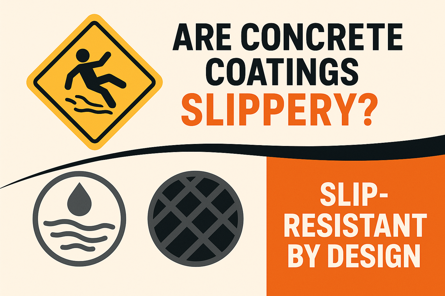 Are Concrete Coatings Slippery? | Titan Concrete Coatings