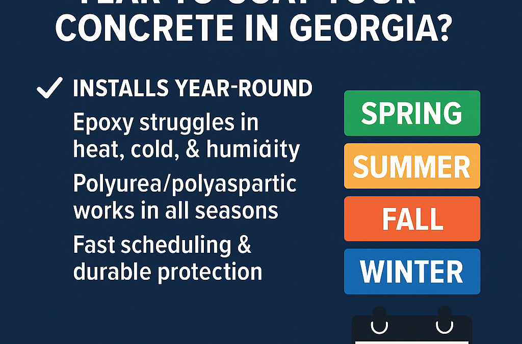 What’s the Best Time of Year to Coat Your Concrete in Georgia?