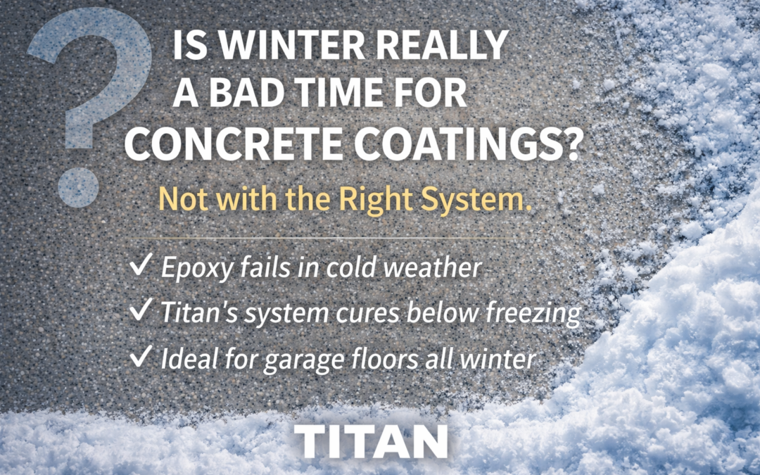 Is Winter Really a Bad Time for Concrete Coatings? Not with the Right System